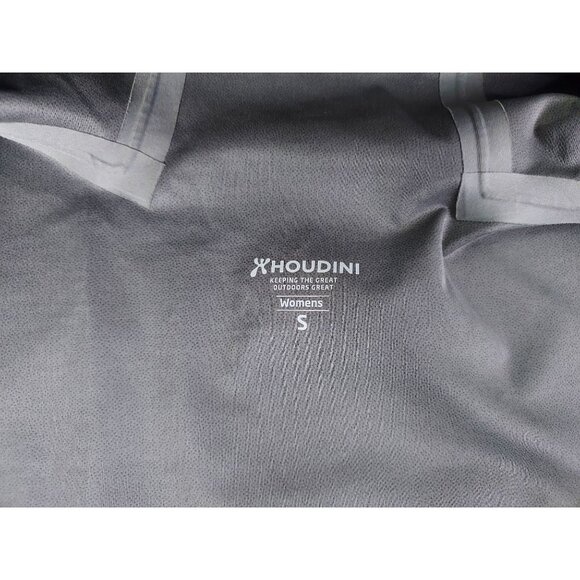 Houdini Womens Rollercoaster Jacket Small Gray Waterproof Hooded - Picture 3 of 16